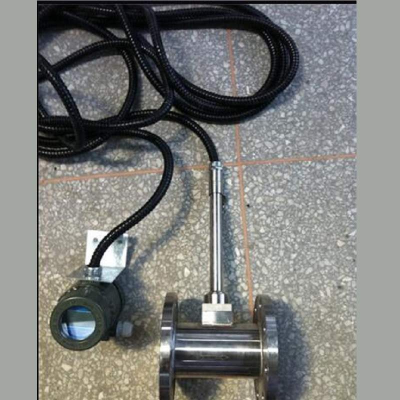 分体式涡街流量计 双排液晶显示 软线连接 圆表头分体式流量计